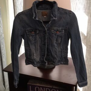 Cropped American Eagle Denim jacket, size S
